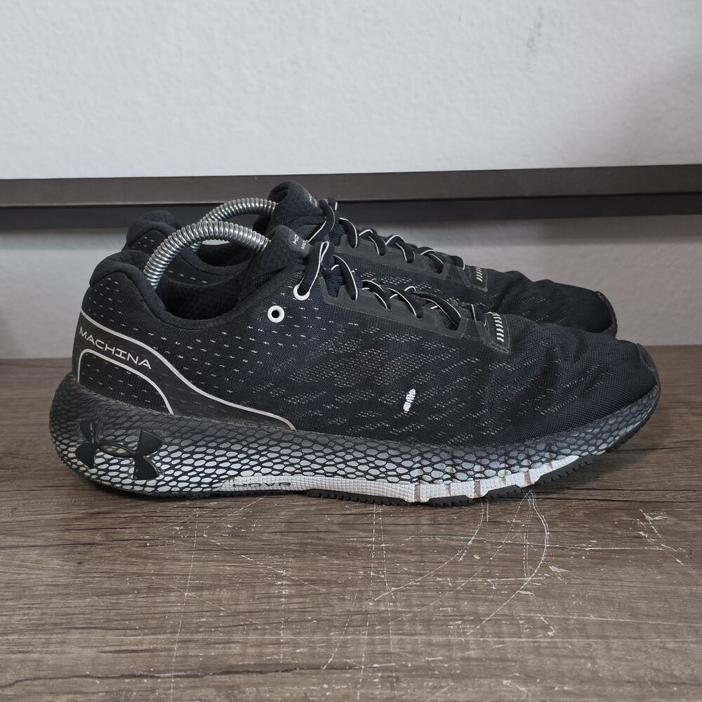 Under Armour HOVR Machina Men's Athletic Running Shoes Sneakers Size 10 Black - Picture 3 of 9